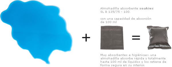 Almohadilla absorbente soakies